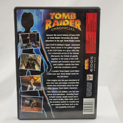 Tomb Raider Chronicles PC 2-Disc Set w/ Level Editor Rare Not For