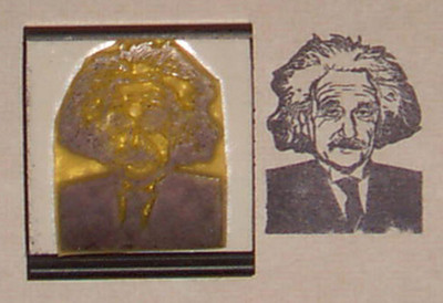 Albert Einstein Rubber Stamp by Amazing Arts genius!