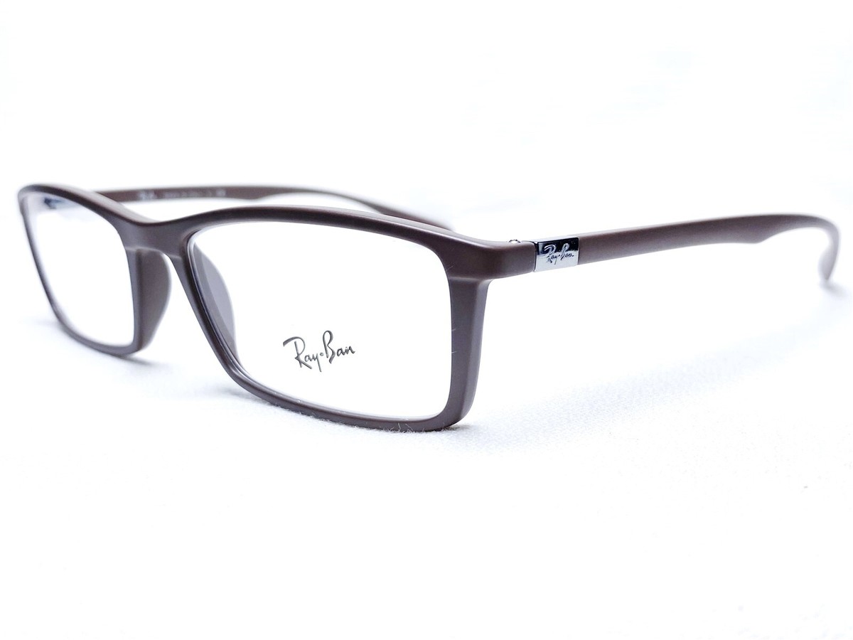 NEW Ray Ban RB7048 5522 Mens Matte Dove Rectangle Eyeglasses Frames  53/17~145