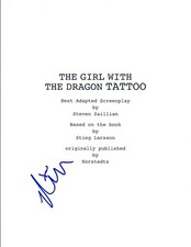 Rooney Mara Signed Autographed THE GIRL WITH THE DRAGON TATTOO Script COA VD