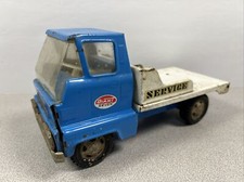 Vintage SSS Japan Tin Giant Seven Large Scale Service Wrecker Tow Truck G-7 VG