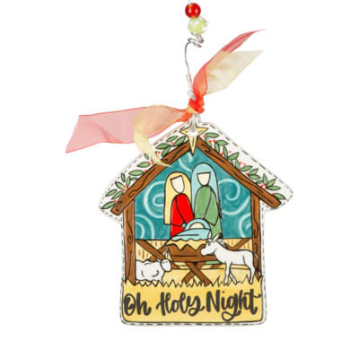 Oh Holy Night Flat Ornament by Glory Haus - Free Shipping
