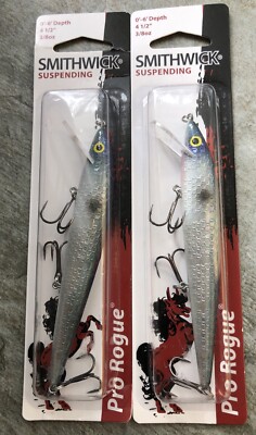 Smithwick Rattlin' Rogue Jerkbait 4.5" – Vintage 1997 – Sospeso – Scegli Il Colore