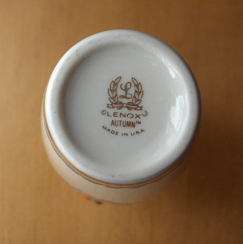Lenox Autumn bud vase~fine bone china~made in USA~pristine-No Reserve! - Picture 3 of 3