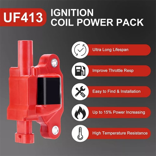 UF413 Ignition Coil+Spark Plug+Wire For Buick/Cadillac/Chevrolet Car Repair Part - Picture 13 of 13