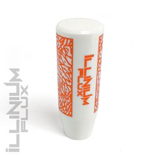 Illinium Flux Orange Painted White Elephant Drift Manual Shift Knob 12x1.25 K15