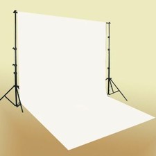 Photo Video 10x12 White Cotton Muslin backdrop Background Stand