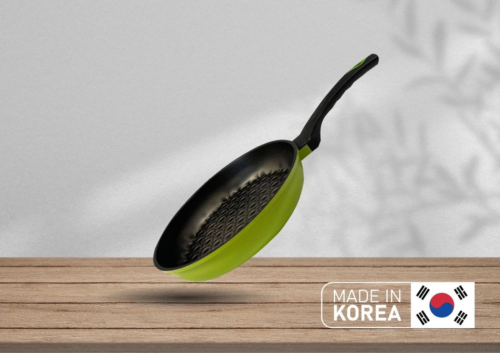 MADE IN KOREA - 3D Diamond Coating Nonstick Wok Frying Pan Cookware 11" (28cm)