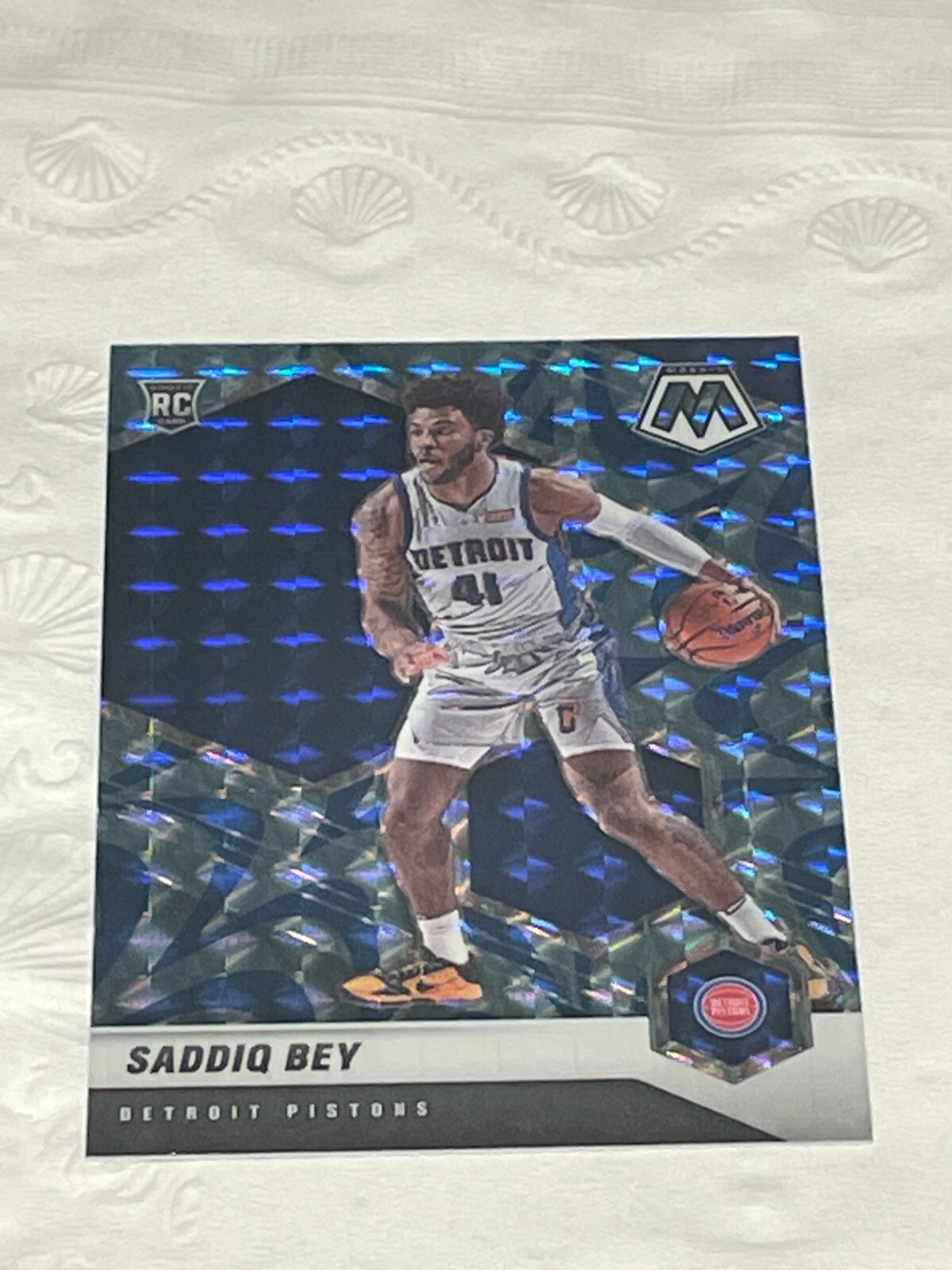 2020 Panini Mosaic #209 Saddiq Bey Prizm RC Rookie  Mosaic Reactive Blue