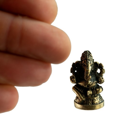 Statuette Ganesh Figurine Ganesha Dieu hindou Amulette Thailande Elephant 3690 - Picture 2 of 6