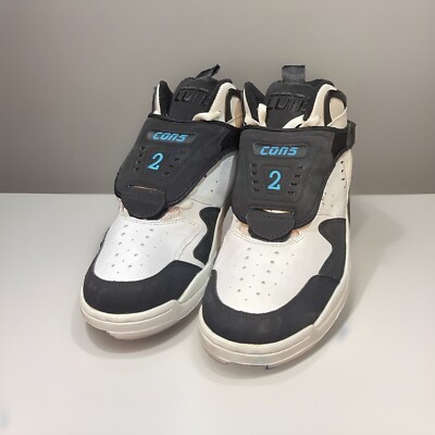 Converse Aero Jam Hi White Black Teal 'Grandmama' - Size 13 1Q026