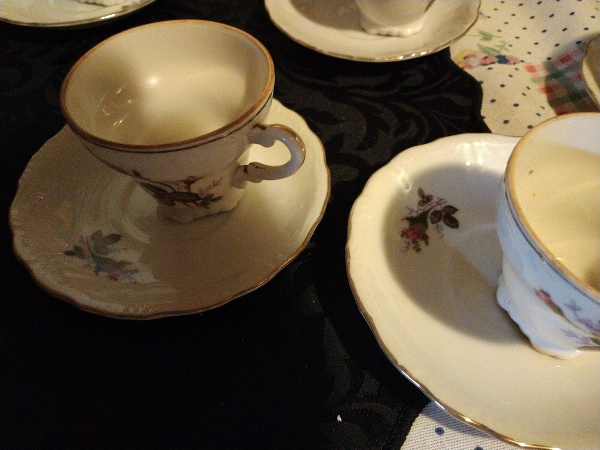 ROyal Sealy ? 24 PCs Moss Rose Tea Set. Music Tea Pot Quality