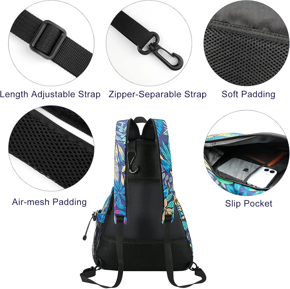 Pickleball Tennis Bag Backpack for Men Women - Sports Crossbody Franklin Pickle Pickleball Tennis Bag Backpack for Men Women - Sports Crossbody Franklin Pickle