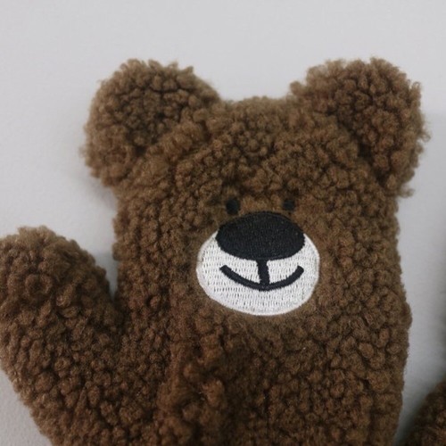 Kids Mittens & Muffler-Bunny, Puppy, Bear Winter Gloves with String&Scarf  2T-6T - Picture 13 of 23