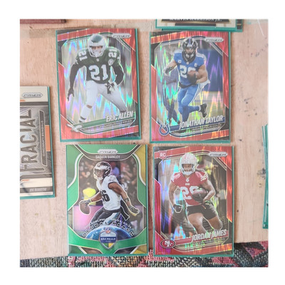 Panini Prizm 5 Card Football Lot NFL Allen Taylor Barkley James Burrow Rookie