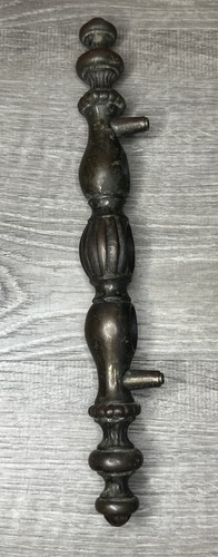 Brass Door Handle Entry Pull 12" Vintage Hardware Ornate Heavy 1 Pound 13 oz - Picture 9 of 12