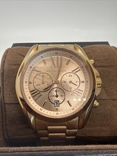 Michael Kors Bradshaw Rose Gold-Toned Stainless Steel Women's Chronograph A21