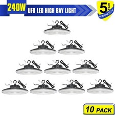 10 X 240W UFO High Bay LED Light Commercial Dimmable Industrial Warehouse Lights