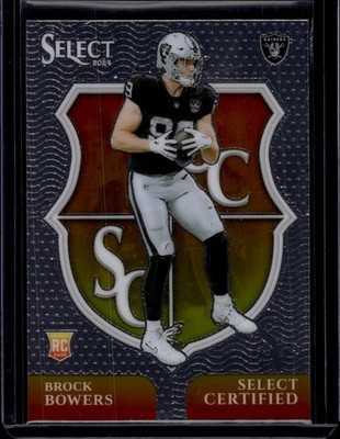 2024 Panini Select Select Certified Rookies #7 Brock Bowers Las Vegas Raiders