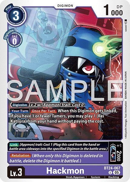 Hackmon BT24-067 U Uncommon Time Stranger Digimon NM/M