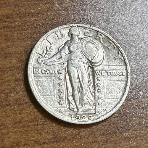 1925 Standing Liberty Silver Quarter XF