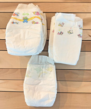 Lot of 8 Vintage 1990's Diapers Huggies  Pampers, 4-Newborn  4-Size 1