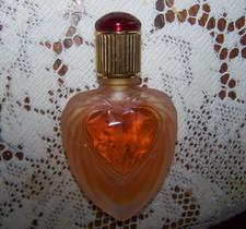 Victoria's Secret Rapture Perfume Cologne Frosted Heart Vintage WARM AMBER SCENT