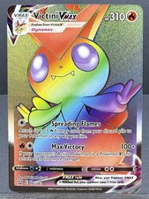 VICTINI VMAX 165/163 SECRET RAINBOW RARE HOLO BATTLE STYLES POKEMON NM on eBay
