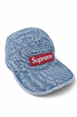 FW21 Supreme Circeles Jacquard Camp Cap Blau 