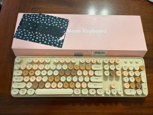 Colorful Wireless Bluetooth Keyboard 2.4G & Dual Bluetooth Multi-Device - 第 1/11 張圖片