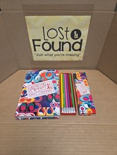 Coach Multicolor Poppy Signature Print Notebook Pencil Set  SEE PICS