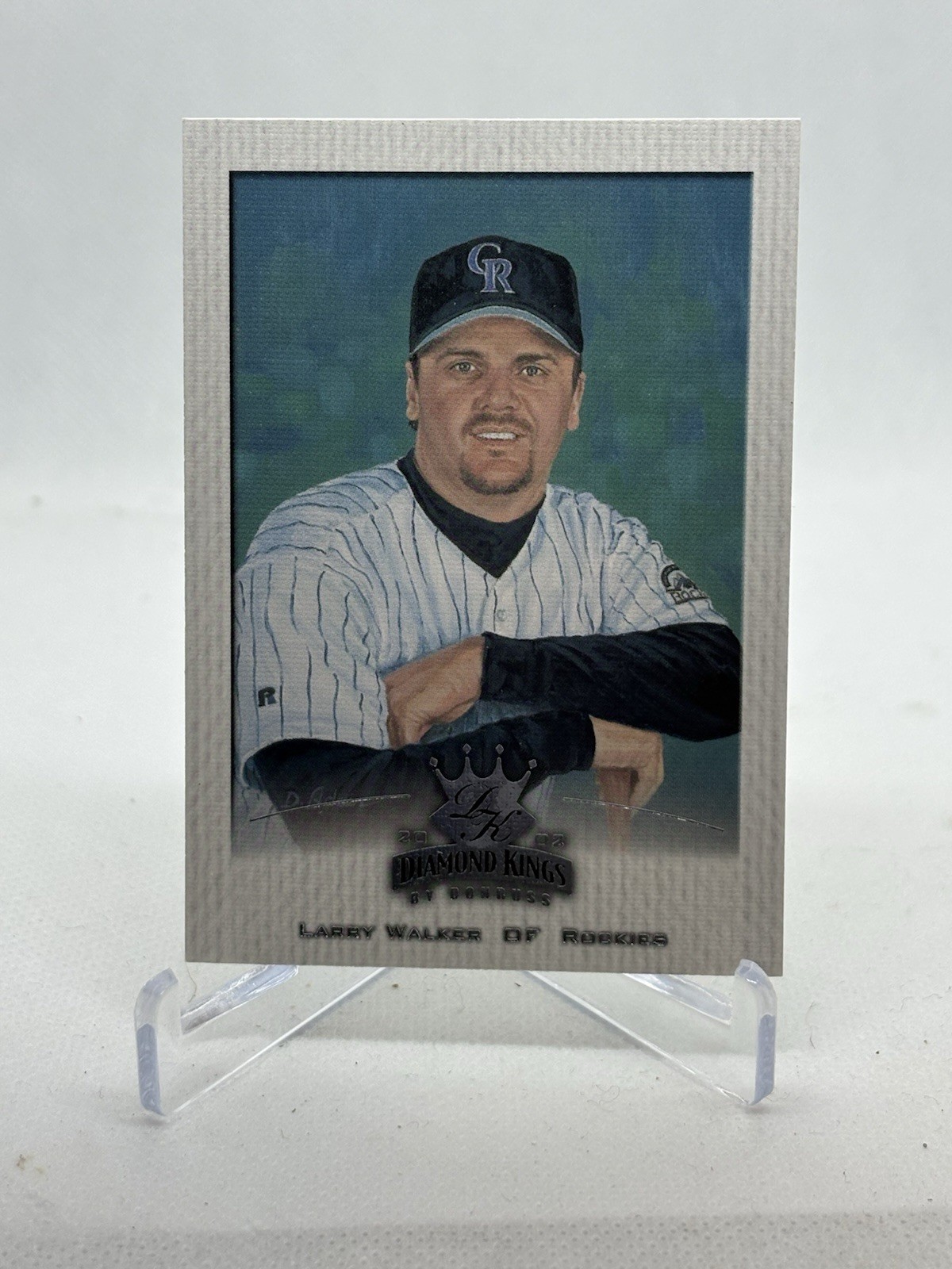 2002 Donruss Diamond Kings - Larry Walker #89 Rockies Baseball HOF