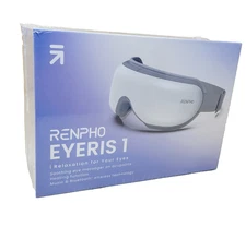 RENPHO EYERIS 1 Eye Massager w/ Heat Sleep Eye Mask for Migraine Relief NEW!