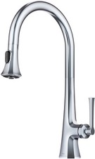 Kraus KPF-4104 Savan 1.8 GPM 1 Hole Pull Down Kitchen Faucet - Chrome