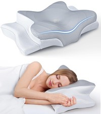 Ultra Pain Relief Cooling Pillow for Neck Support, Adjustable Cervical Pillow Co