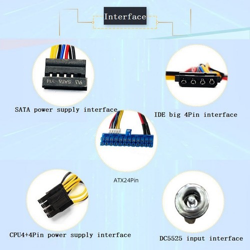 Carte de conversion module prise directe DC-ATX 160W 12V 160W alimentation haute 24 broches 7620 - Photo 3/10