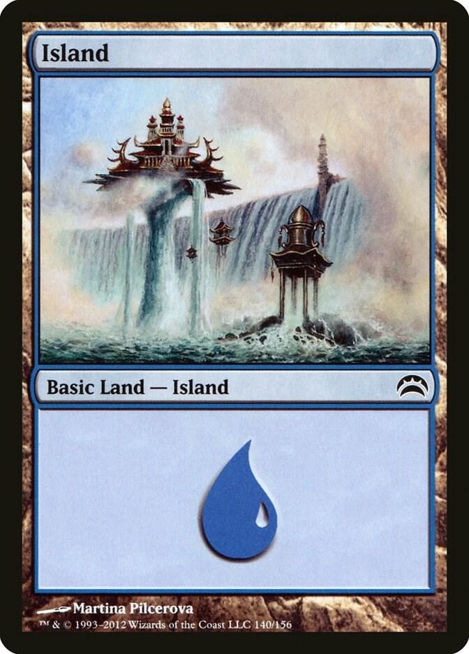 20 Basic Land - Island #140 - Planechase 2012 - PC2 - Magic MTG FTG