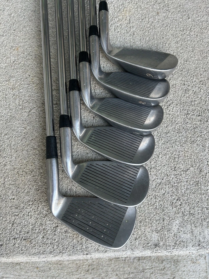 Palos de hierro Affinity XP LH eje de acero 5-9.  Hierro Palmer 4.  Empuñaduras Winn Dritac Foto 3 de 4