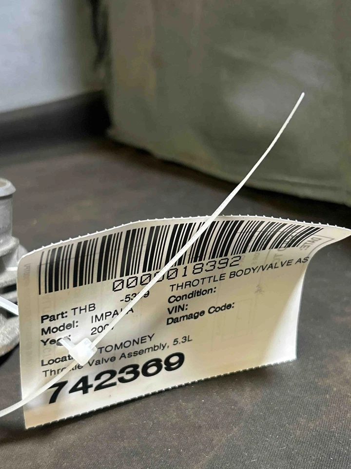 Fits 2006-2007 Chevrolet Impala, 5.3L Throttle Body, OEM:12568580 Foto 4 de 4