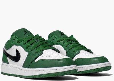 Jordan Air Jordan 1 Low GS Pine Green Black White 553558-301