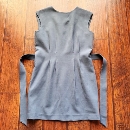 BROOKS BROTHERS x Tollegno 1900 Italian Wool Sheath Dress Grey sz 12 Petite - Picture 3 of 22