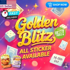 GOLD Sticker Available🔥 Monopoly Stickers Go! 1⭐-6⭐ CHEAPEST🔥SUPER FAST⚡24/7