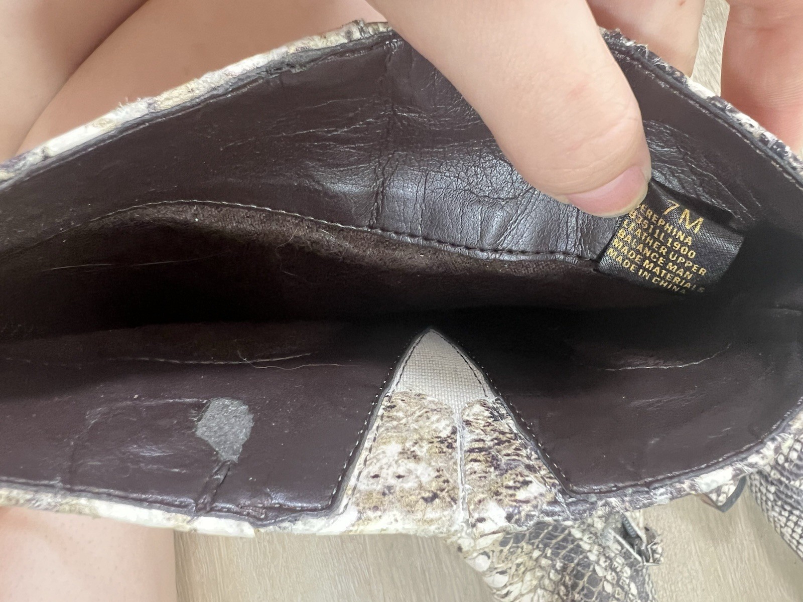 Sam Edelman Snakeskin Python Print Knee High Boot… - image 4