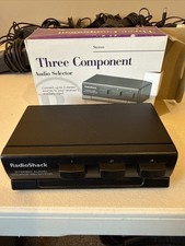 Three Component Radio Shack  Audio Selector. 3 Stereo Sources. New OB
