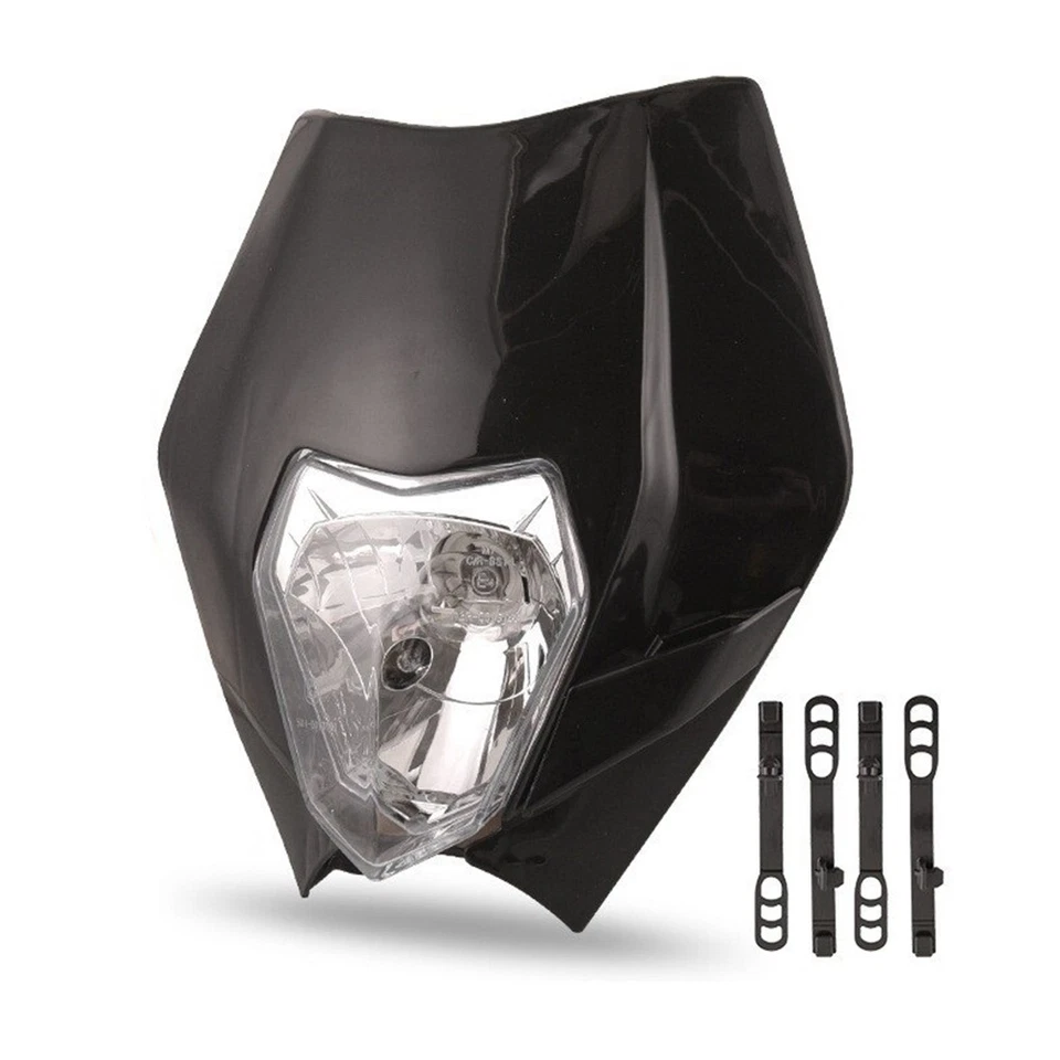 Faro delantero negro de motocross para KTM 125 150 250 300 350 400 450 500 530 690 Foto 2 de 4