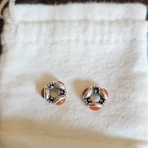 RETIRED & RARE Authentic PANDORA Triple Carnelian Cabochan Charm #790564CAR