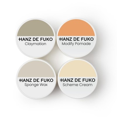 0.25 Ounce (Pack of 4), Hanz de Fuko Deluxe Hair Care Kit   Super Styling...