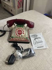 Coca Cola-Stained Glass Look Rotary Phone, Produced In 2001.