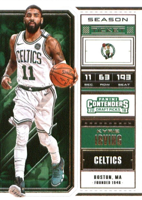 2018-19 Panini Contenders Draft Picks VARIATIONS #38 Kyrie Irving Boston Celtics