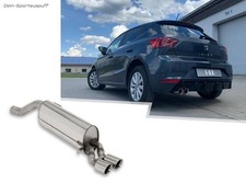 FOX Sportauspuff Seat Ibiza 6F 1.5 2x80mm rund doppelwandig abgeschrägt